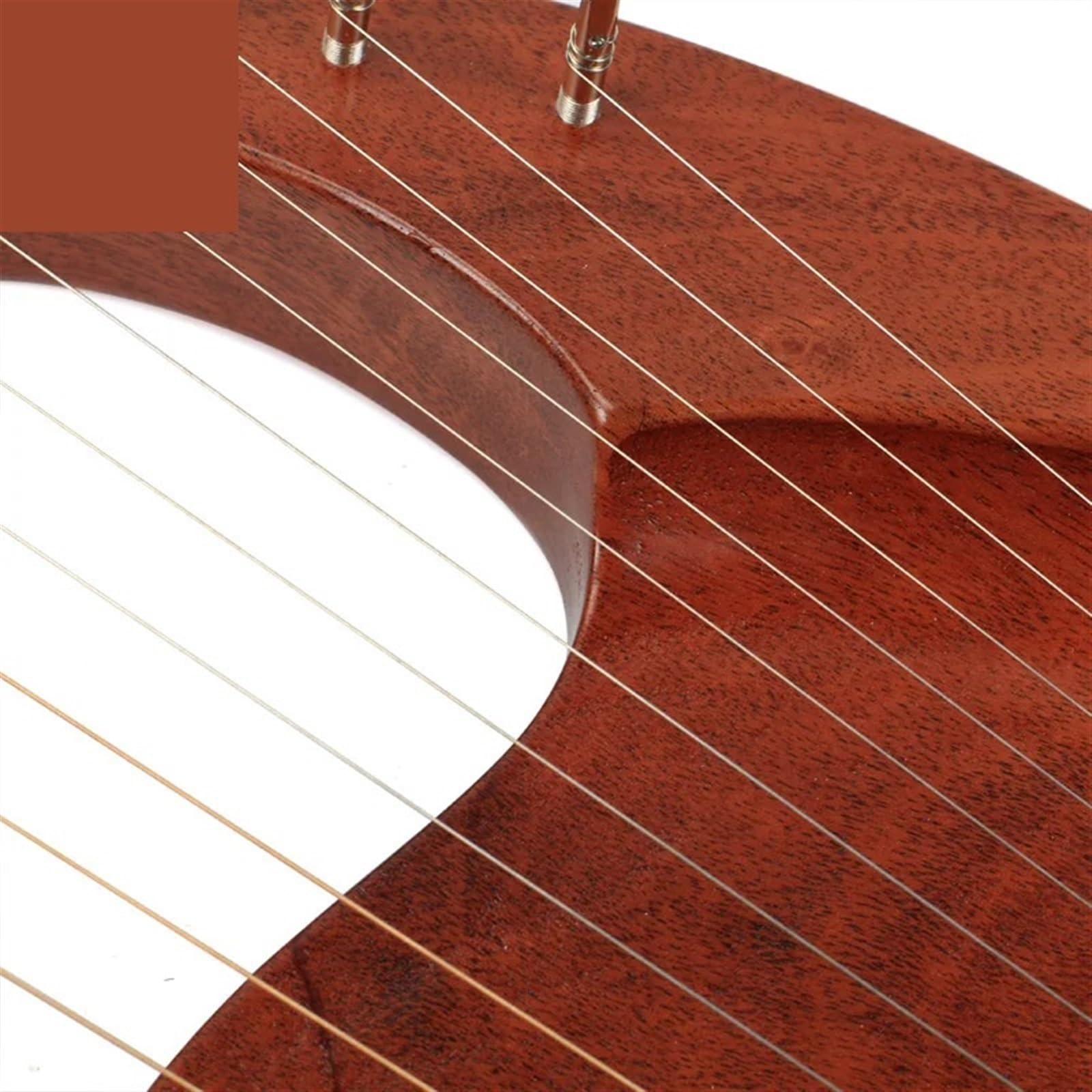 Lyre Harp 16 Saiten Holz Leier Harfe Metall Saiten Mahagoni Massivholz String Instrument Junge Mädchen Urlaub Geschenke
