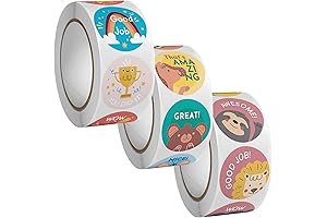 3 Rolls Motivational Stickers for Kids: Encourage Good Behavior