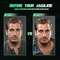 Vista 5 de CJing Ejercitador de mandíbula para hombres y mujeres – Tabletas de silicona para ejercitar la mandíbula – Potente entrenador de mandíbula