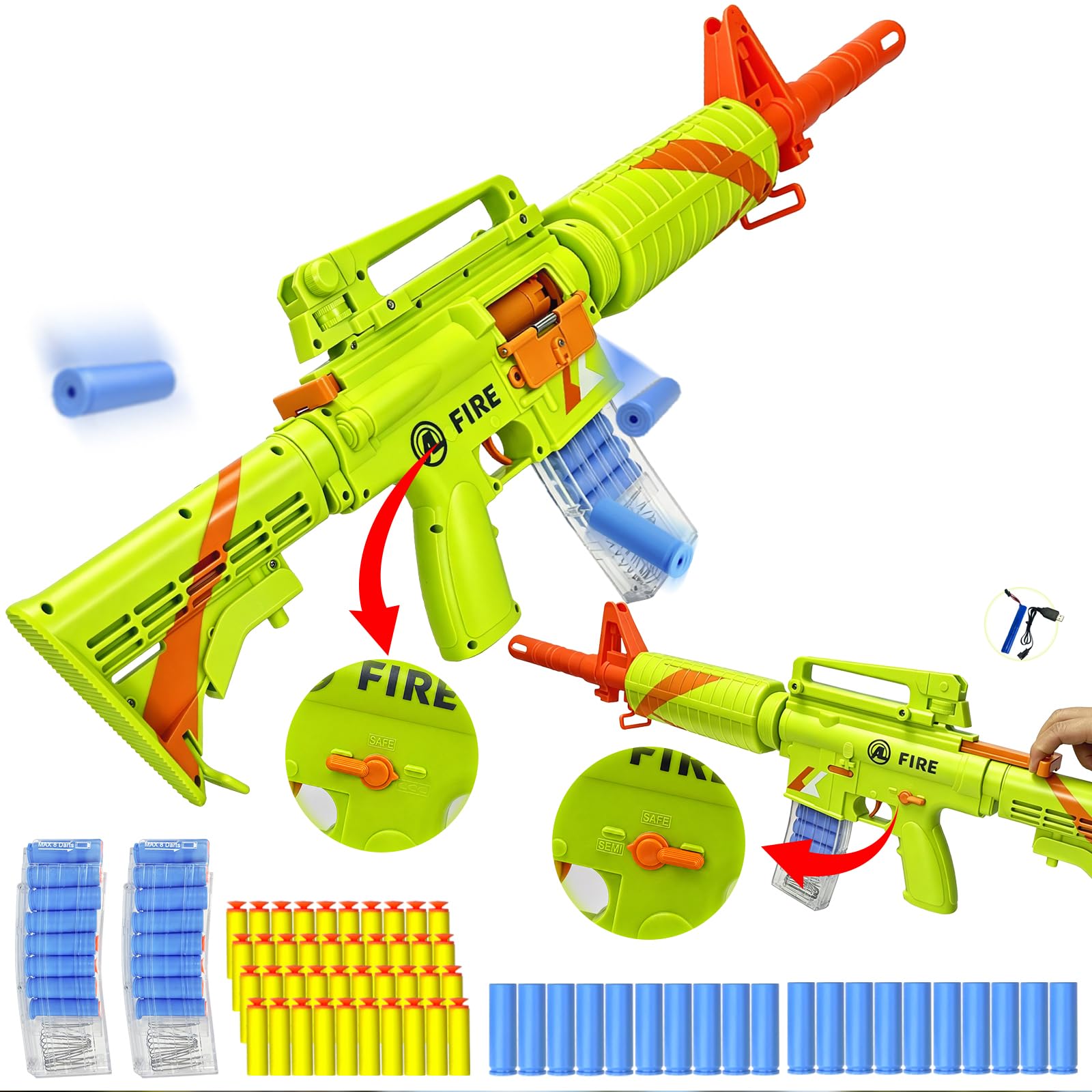 Amazon.com: ZONZTER Toy Gun Classic M16 Electric Automatic Rifle