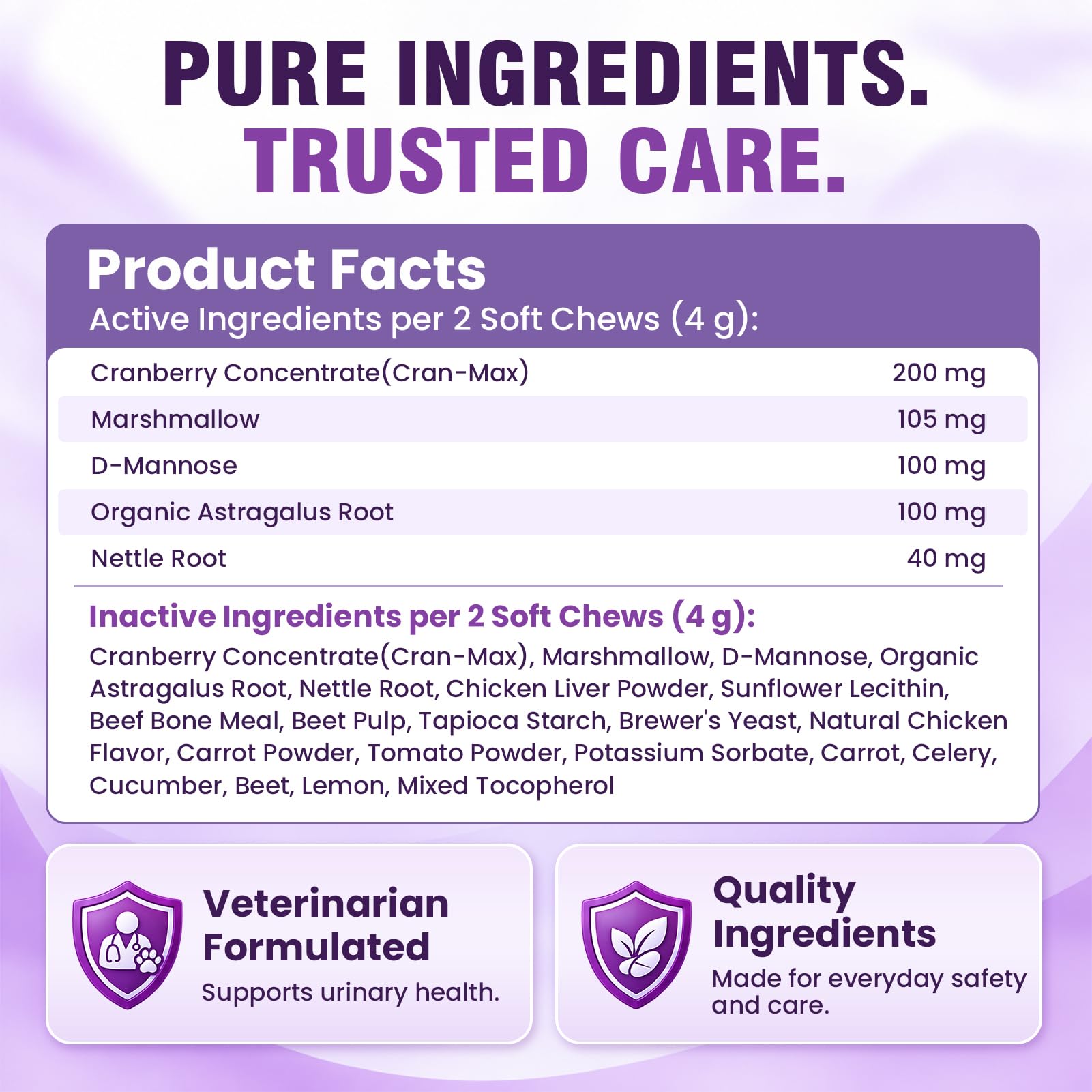 Dog UTI Treatment, 200 Chews Cranberry Supplement for Dogs Urinary Health — Amazon image 8