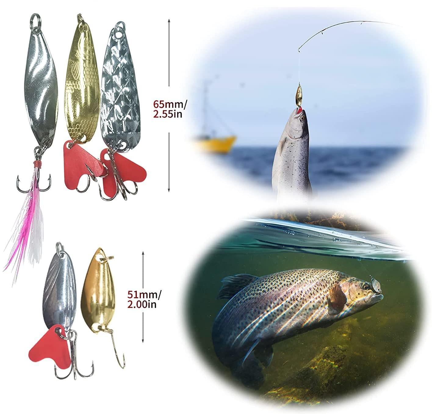 Valkyrie 78 Parça Rapala Jig Sahte Olta Yem ve Aksesuar Seti Tatlı ve Tuzlu Su Uyumlu