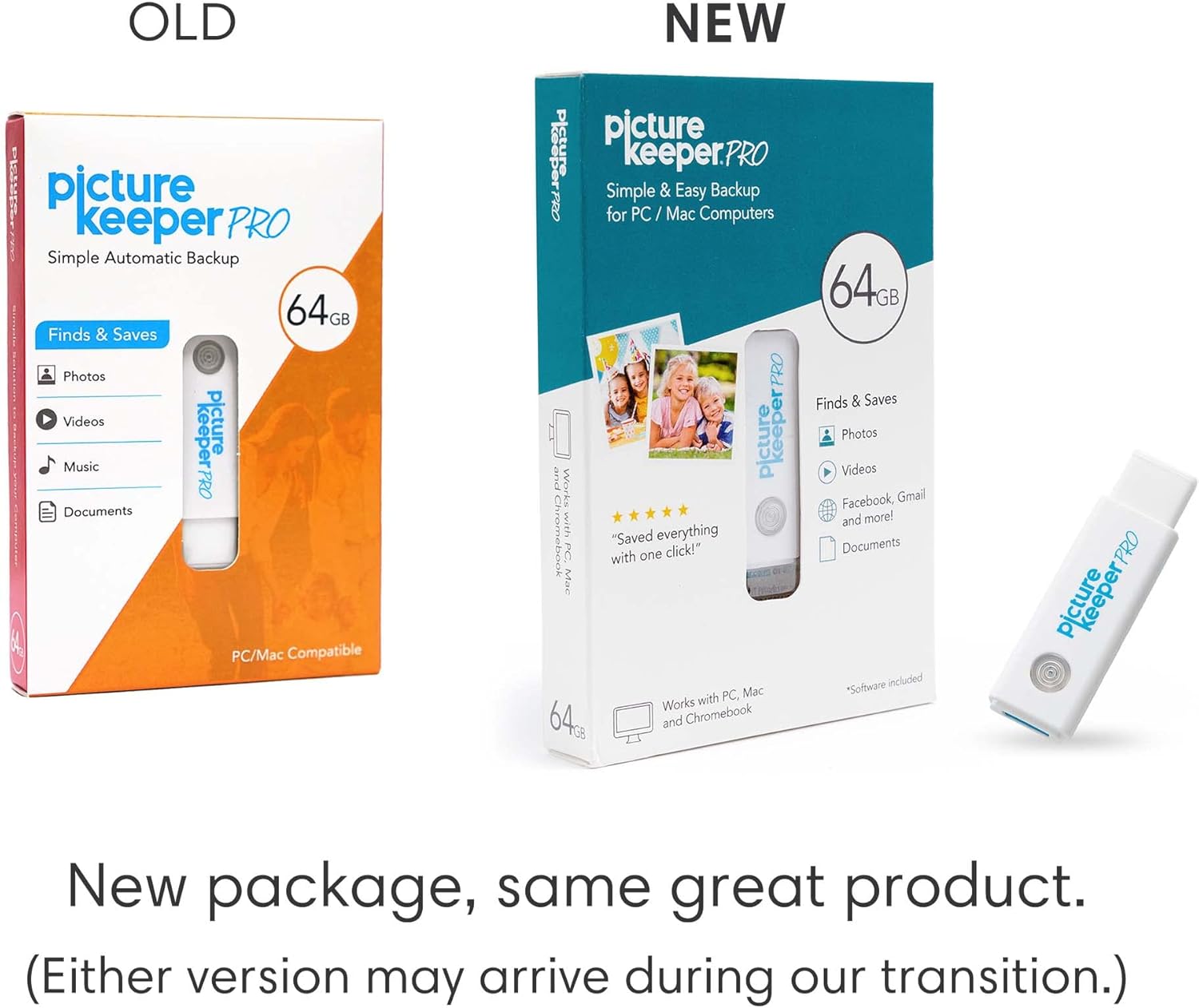 Exсluѕіvе Sресіаl Picture Keeper PRO 64GB Smart USB Professional Storage Flash Drive for Photos, Videos, Music and Docs. More Than Just a Photo Backup Stick. for PC/MAC/Laptops/Computers