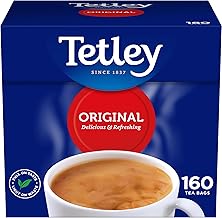Tetley - Original Black Tea | Box 160 units - Rich and refreshing infusion that provides vitamins and minerals - 100% Natural Ingredients