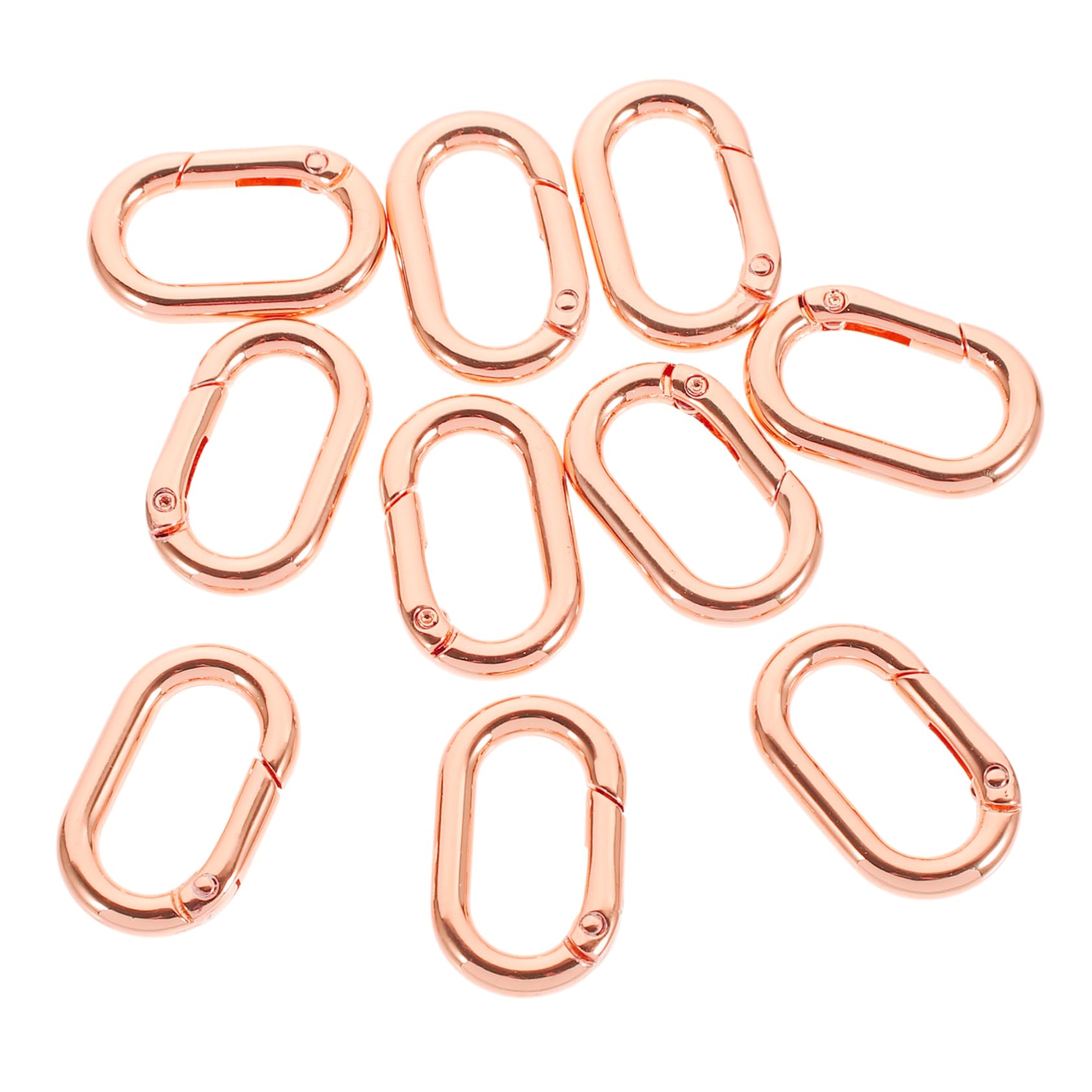 NUOBESTY 30pezzi Moschettone Inossidabile Con Clip Molla Per Portachiavi e Attività Outdoor Design Elegante e Funzionale Per Borse e Zaini