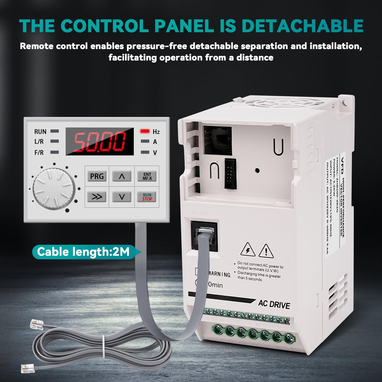 Inverter 220 380 Convertitore di Frequenza Trifase Frequency Converter VFD Monofase 220V Ingresso a Trifase 380V Uscita per Controllo Velocità CNC Motore Mandrino 2.2KW