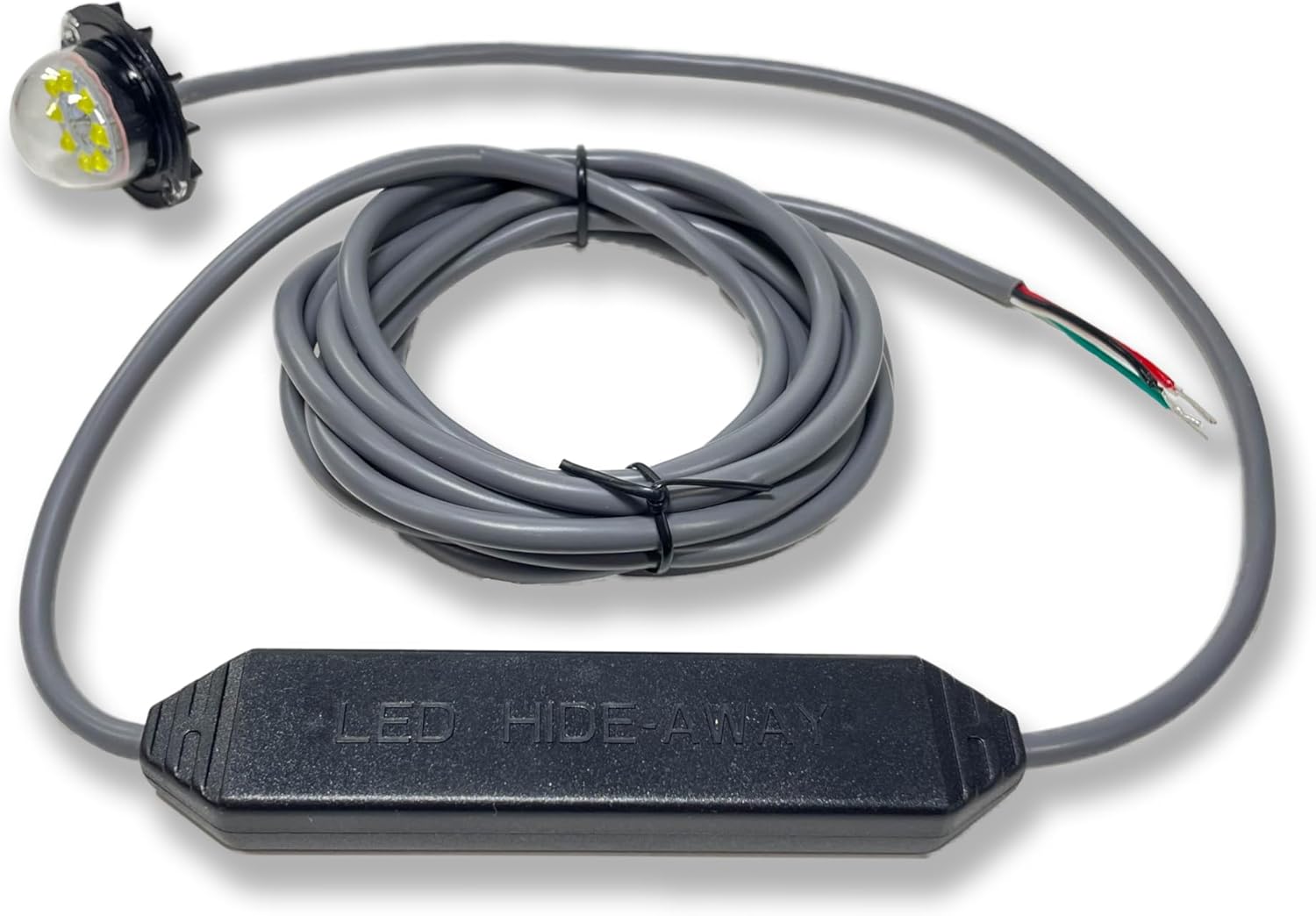 24W High-Intensity Low Profile LED Hideaway Strobe Kit Emergency Warning Light for Trucks & Cars Universal - 1 Pack (Amber)