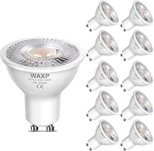 GU10 LED Spot Light Bulbs Warm White 5W, 3000K, 365lm, No Flickering, Energy Saving Light Bulbs, Equivalent 40-50W GU10 Halogen Spotlight Bulbs, Non-Dimmable, 10 Pack