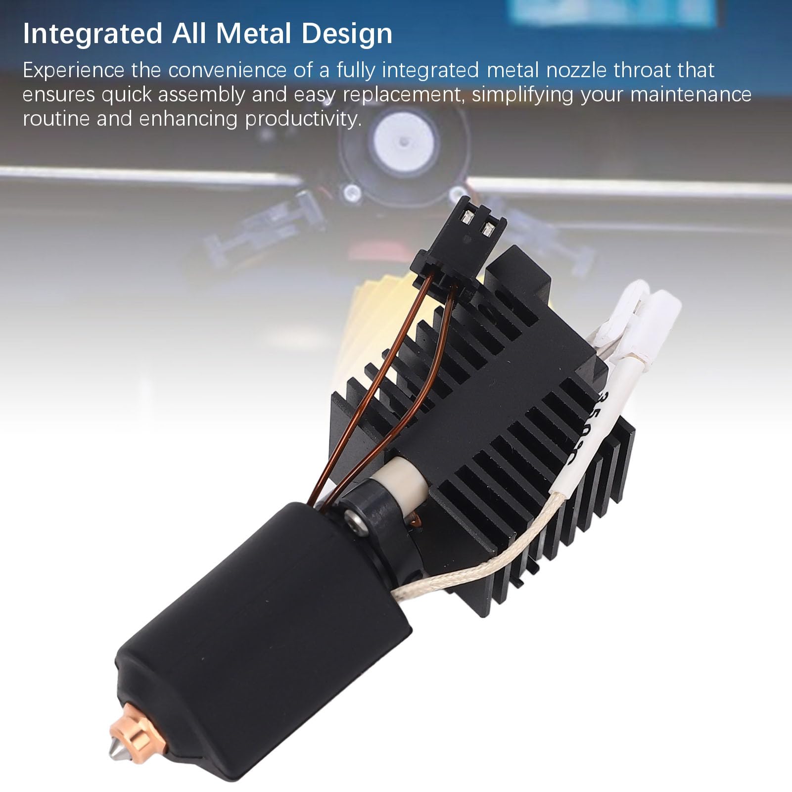 Integrated Hardened Steel Nozzle Hot End Kit 0.2MM Offers