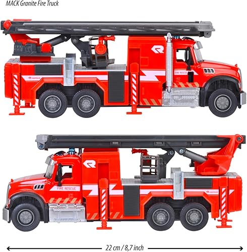 Miniatura 3 de Majorette Camión de bomberos de granito Mack 213713005