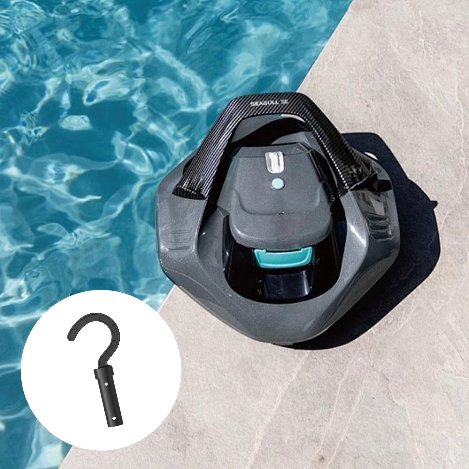 Crochet pour Robot de Piscine, Accessoire de Nettoyage Compatible avec Tous Types de Nettoyeurs