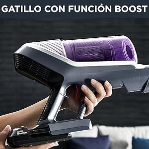 Rowenta XForce Flex 8.60 Allergy Care RH9638 - Aspiradora escoba sin cable con gran potencia, batería extraíble de 22 V hasta 35 minutos de autonomía, tubo flexible y sistema led en el cabezal_7