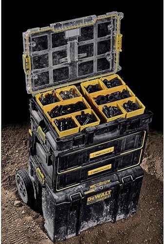 Miniatura 8 de DEWALT ToughSystem Organizador de herramientas, 2.0 de tamaño completo, 10 compartimentos (DWST08040)