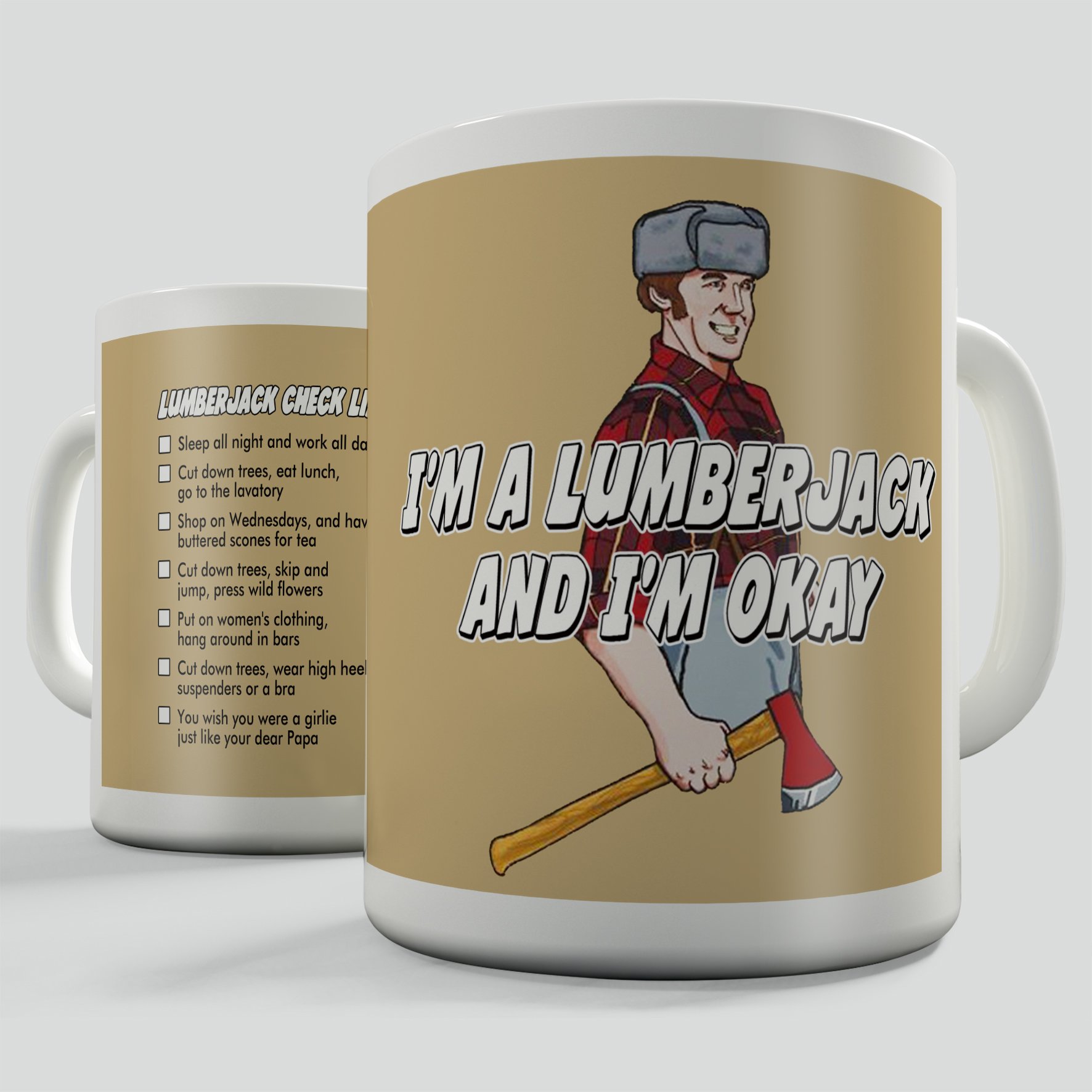 Lumberjack Novelty Gift Mug