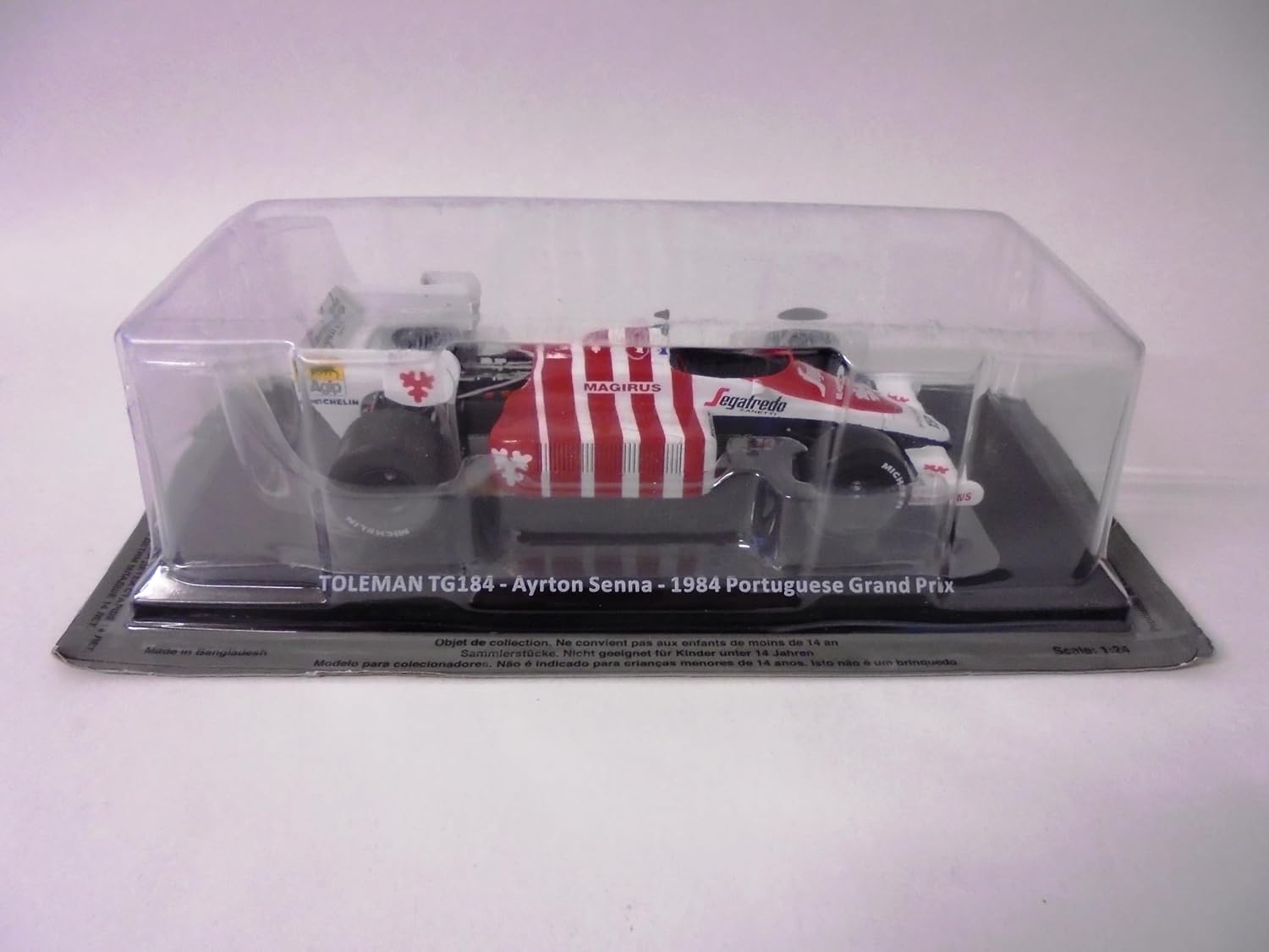 OPO 10 - Formula 1 Compatible with TOLEMAN TG184 Ayrton Senna 1984 Portuguese Grand Prix - 1/24 Miniature car - OR072 - Image 7