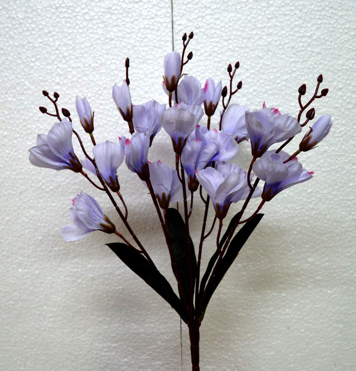 Buy VATIKA FLOWER Fabric and Plastic Artificial Flower Shaded Blue Lily