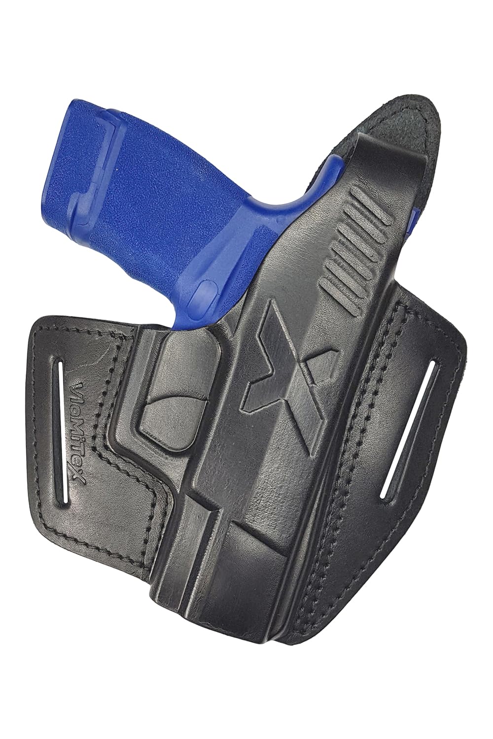 VlaMiTex B6 OWB Fondina per Pistola Springfield Hellcat in Pelle Nero