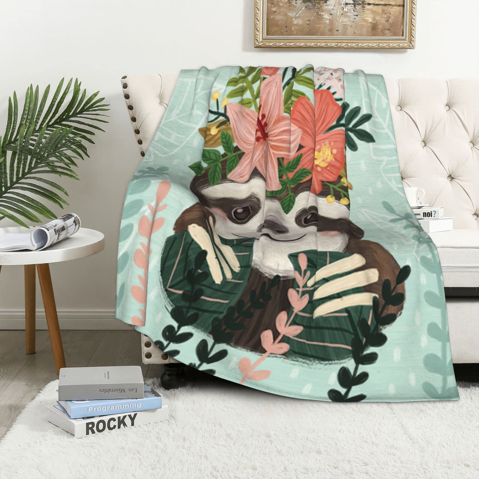 Couverture en flanelle paresseux pour vos soirées cocooning sur le canapé