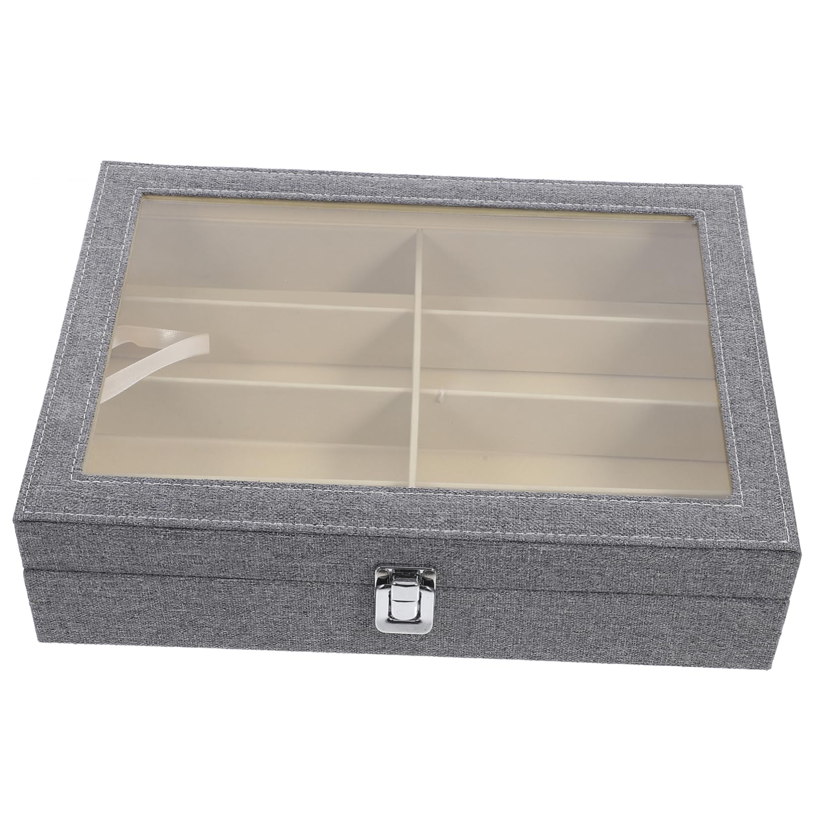 UKCOCO Caja para Guardar Gafas De Sol Organizador De Ranuras Estuche Transparente para Exhibir Gafas De Sol para Uso Casa o Tienda De Venta Minorista