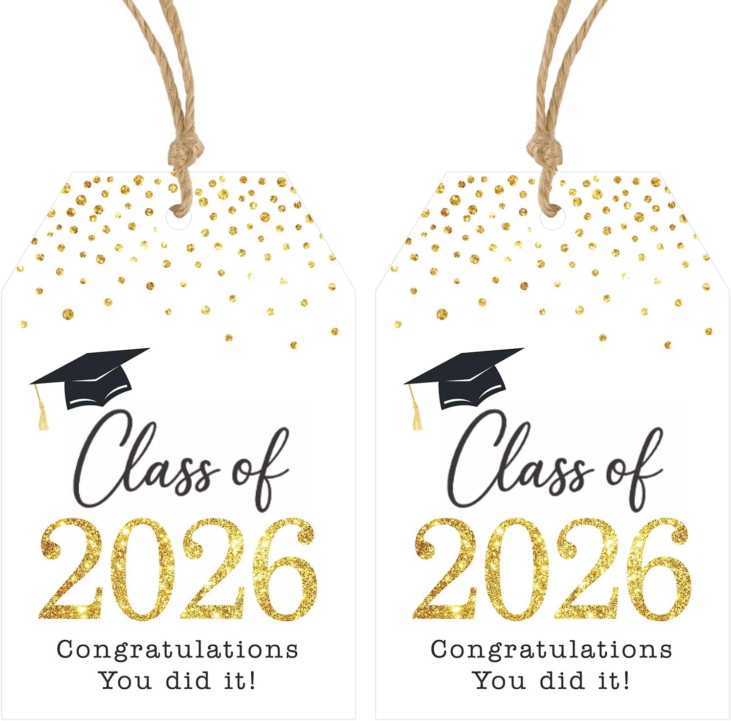 Amazon.com: Anwyll Graduation Gift Tags 2026-50Pcs Happy Graduation ...