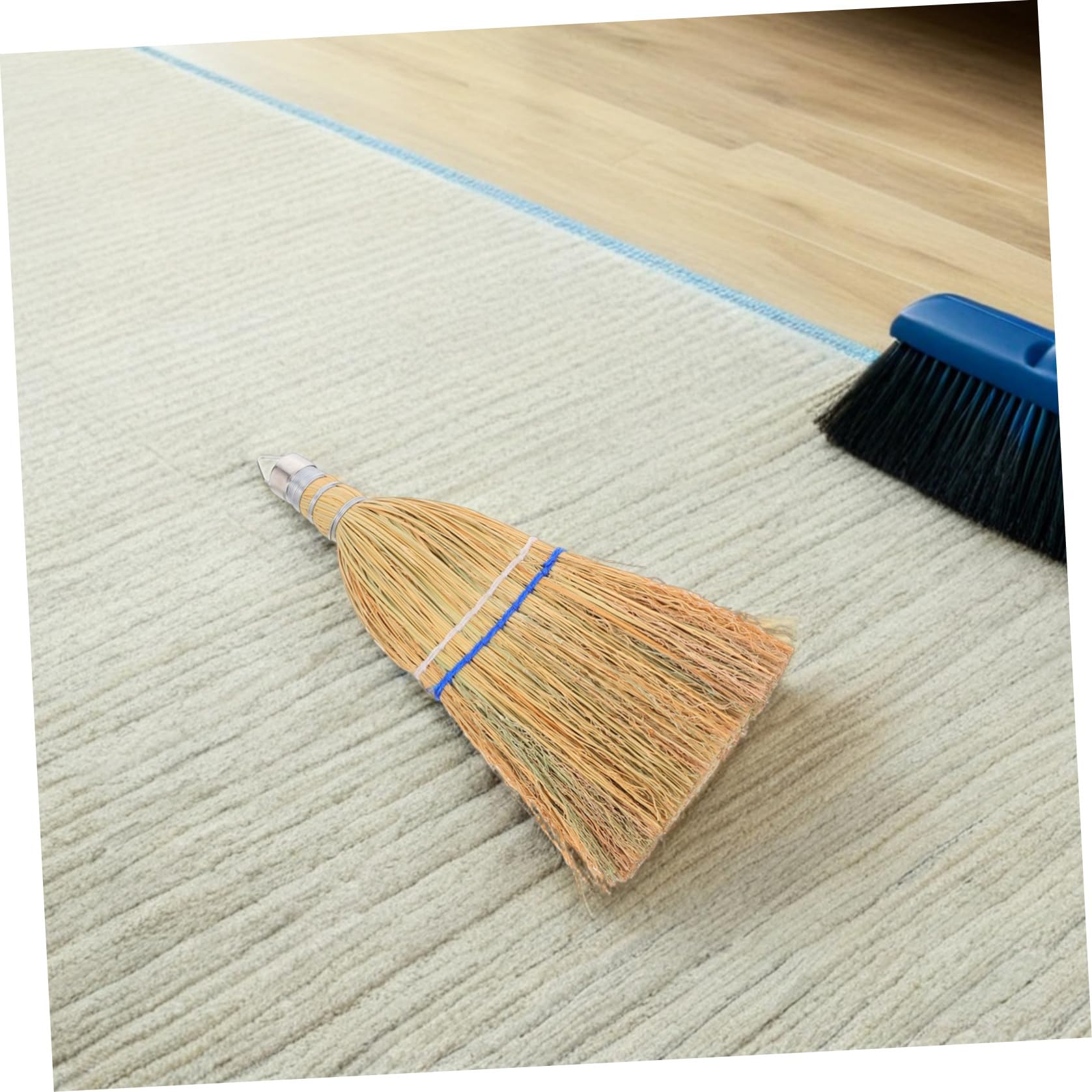 SEWACC 10 Unidades Escoba de Mano Pequeña de Paja Diseño Compacto y Segura para Superficies, Cepillo Portátil Adecuado para Limpieza en Escritorio y Hogar