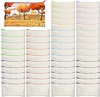 Vista 7 de Legigo Bolsa de Lona en Blanco con Cremallera Estuche Bolsas de Maquillaje a Granel - Estuche de Lona Multiusos para Lápices con Cremallera