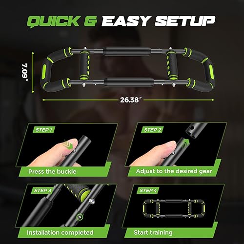 Miniatura 6 de Twister Arm Trainer for Men, Chest Workout Equipment 5-Level Adjustable (40-130lb) with Ergonomic 27 Targets BicepsClipThigh, Portable Exerciser for