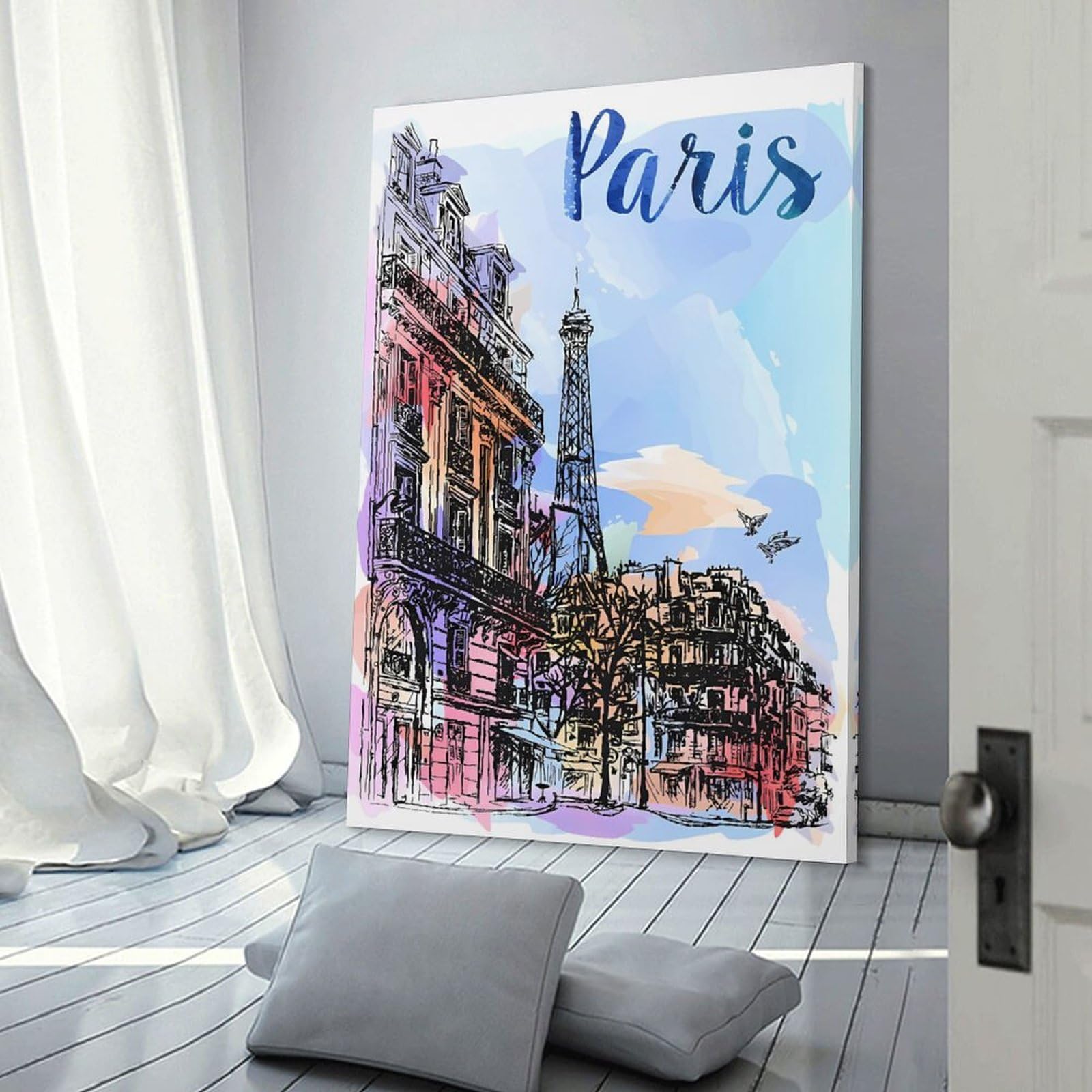 Poster De Voyage Vintage Paris France (9) Décoration Murale à