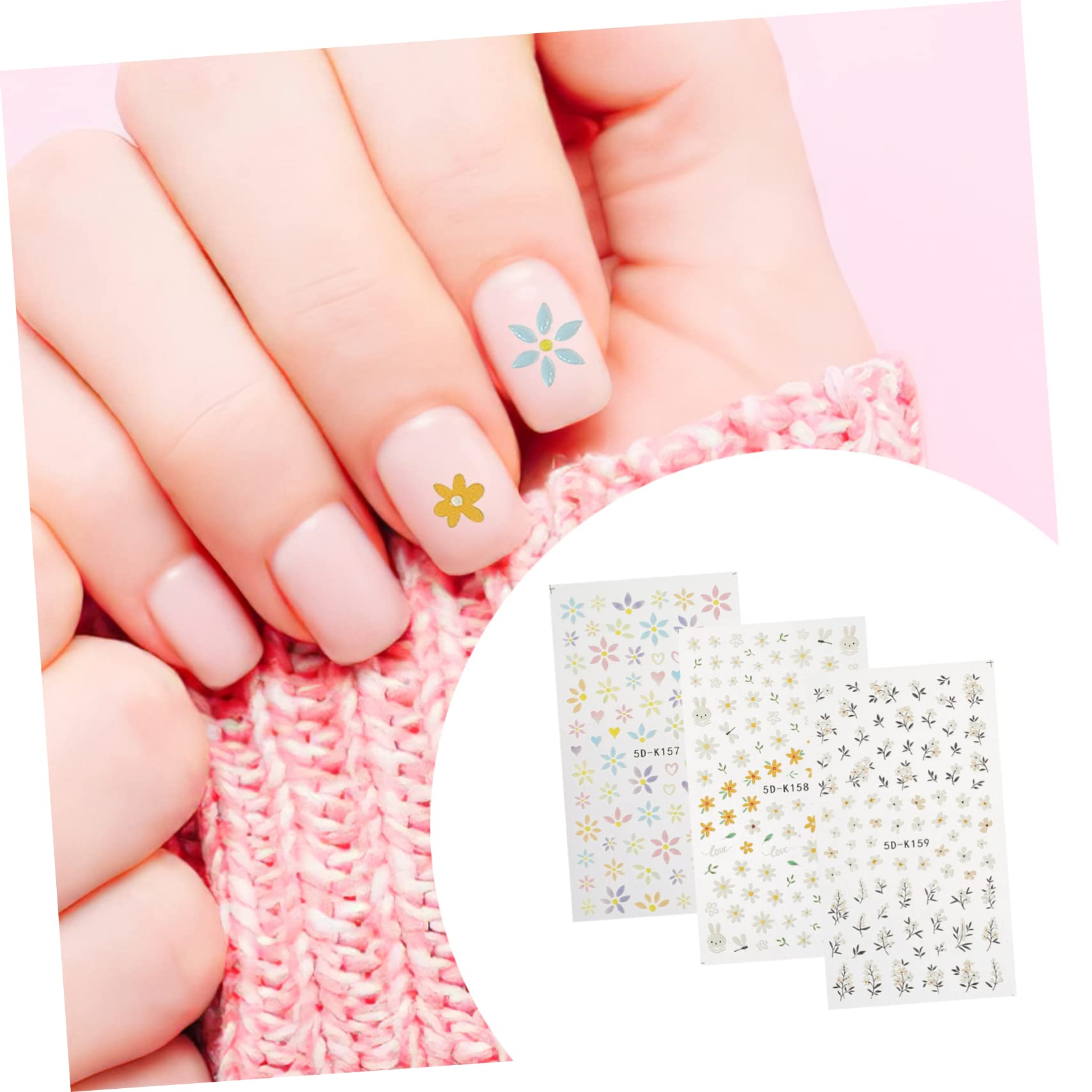 Ipetboom 15pezzi Adesivi Per Unghie Stickers Manicure Adesivi Decori Per Unghie Facili Da Usare Per Decorazioni Uniche Art Fai Te Casa o Salone