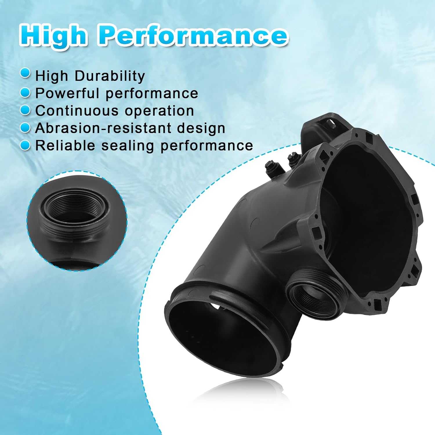 New SPX3200A Housing Pump Body with Teflon Tape & 2-inch Connectors for Hayward Tristar Pumps and EcoStar Pumps