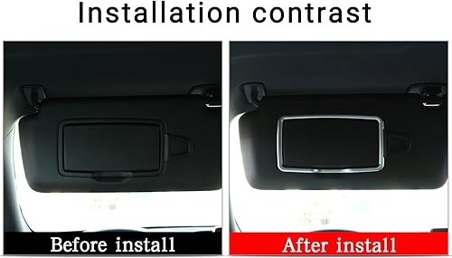 Miniatura 3 de YIWANG ABS cromo interior del coche maquillaje espejo decoración ajuste para Mercedes Benz A B C S Clase CLA GLA GLC GLE GL ML GLS GLK W204 W205