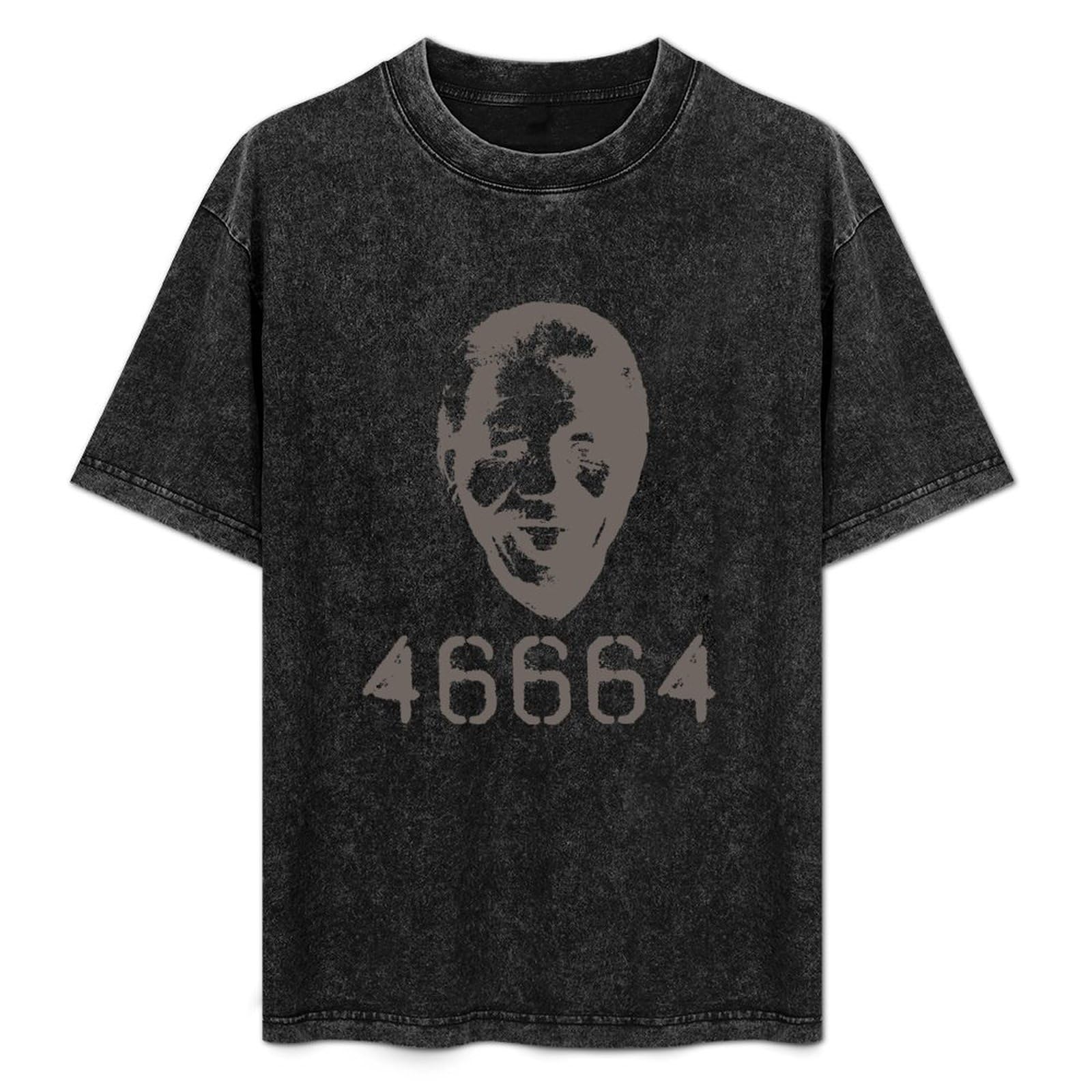 Nelson Mandela 46664 Black T-Shirt Mens Tee Unisex Tops S