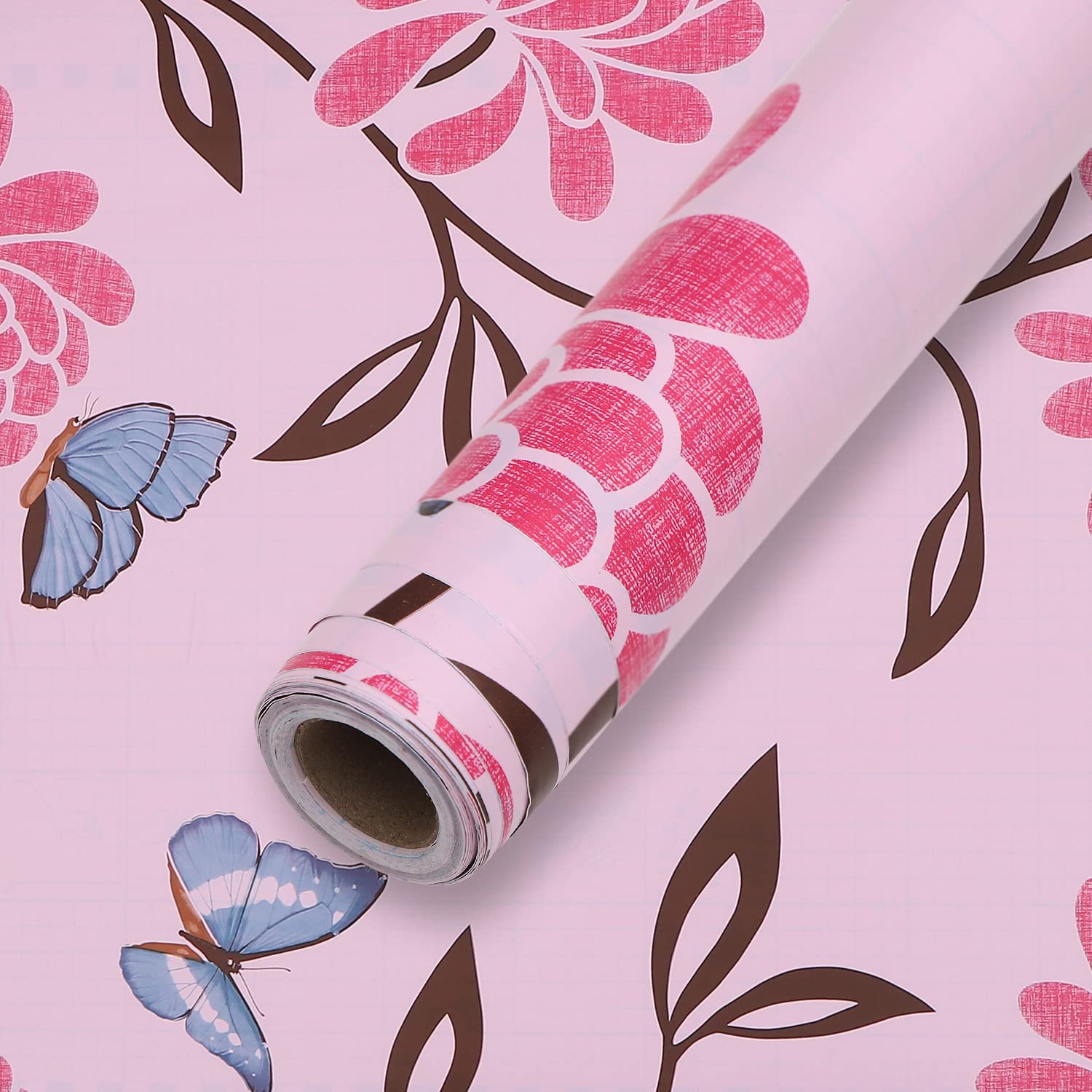 Self Adhesive 3D Printed Wallpaper (45 x 500 cm) (25 SFT) | Stylish Design Wall Stickers (Multi-4) (ISP-3)