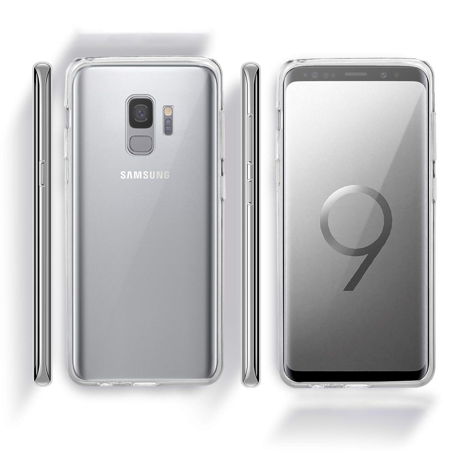 AMPLE Custodia Per Galaxy S10, Ultra Sottile 360 [protezione Completa Anteriore E Posteriore] [full Clear Points] [doppio Silicone] [slim TPU - Foto 5