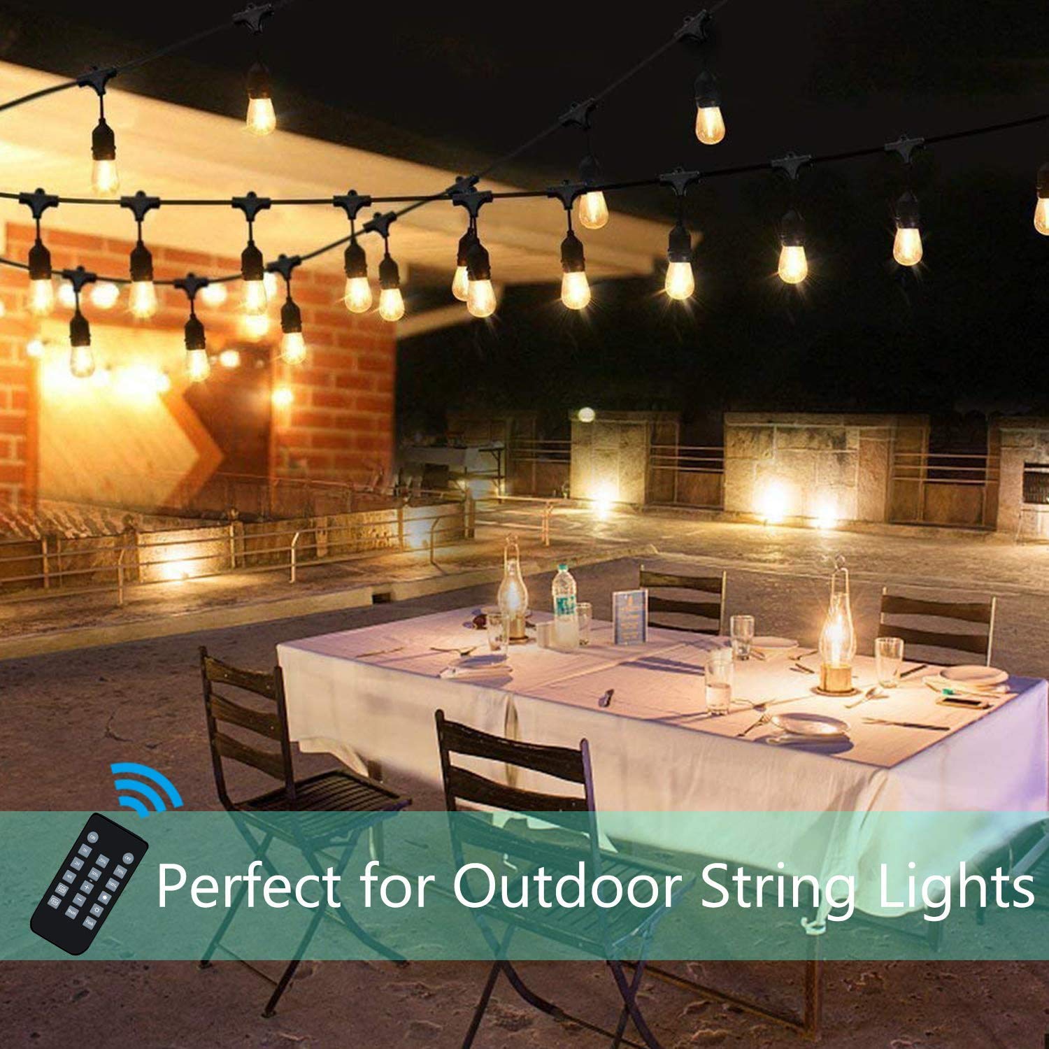 Outdoor dimmer for String Lights, Svater 360W dimmer Switch,Auto On/Off