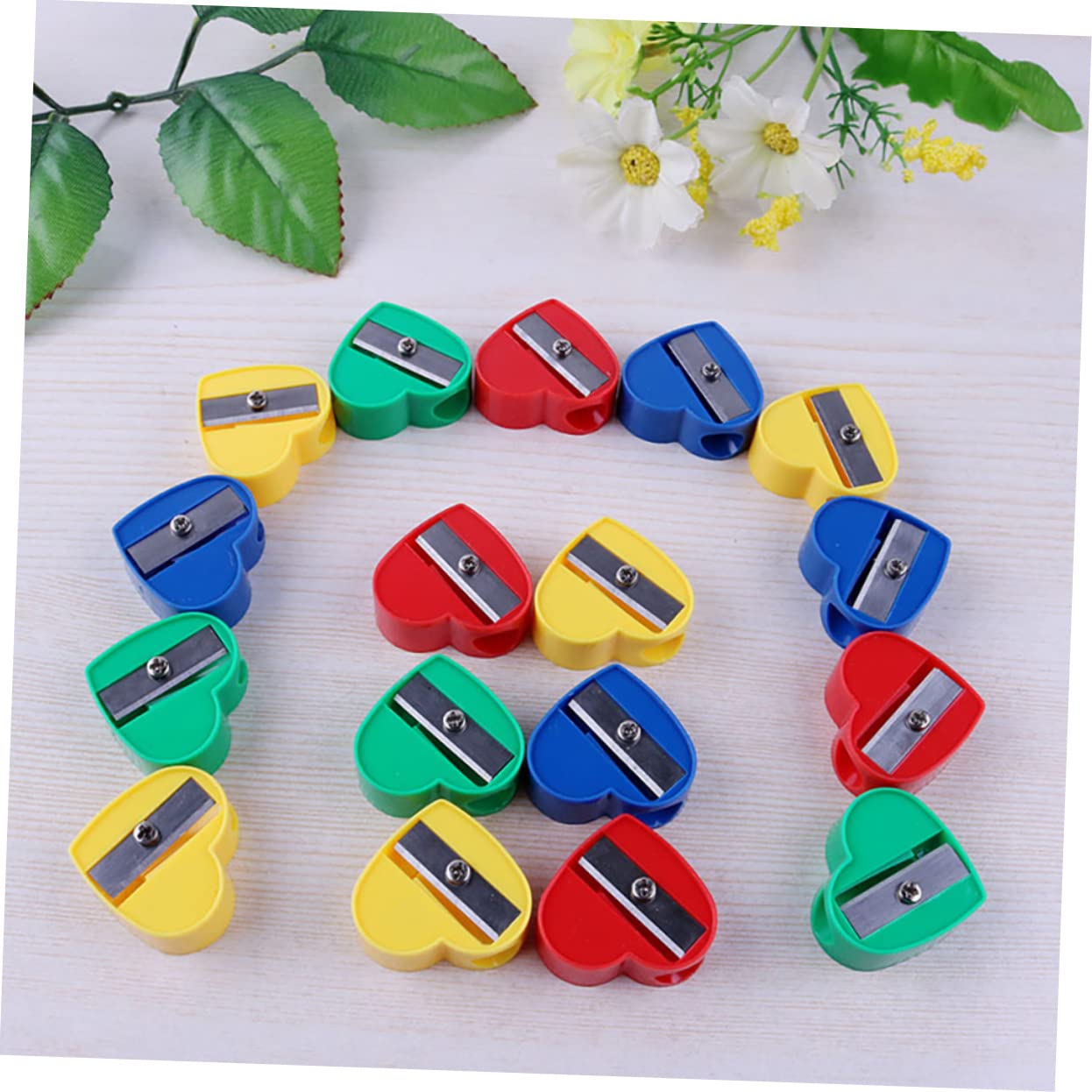 OSALADI 5 Set Temperamatite Manuale Per Temperamatite Portatile Compatto E Scolastico 40 Pezzi * 5