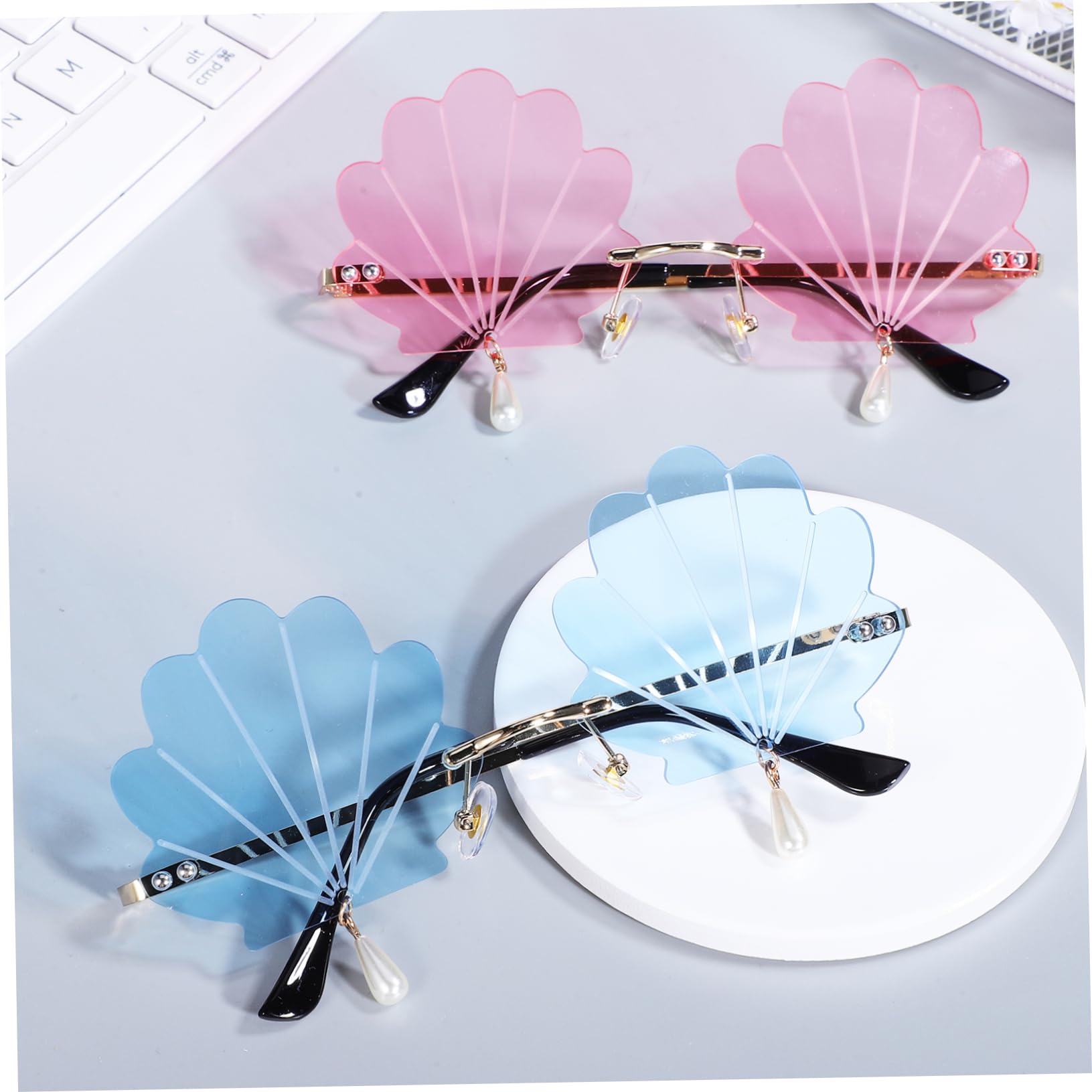 BESPORTBLE Powłoki Wisiorek Okulary Funky Okulary Przeciwsłoneczne Rave Okulary Przeciwsłoneczne Party Okulary Dla Dorosłych Disco Okulary Przeciwsłoneczne Okulary Bez Oprawek Fantazyjne