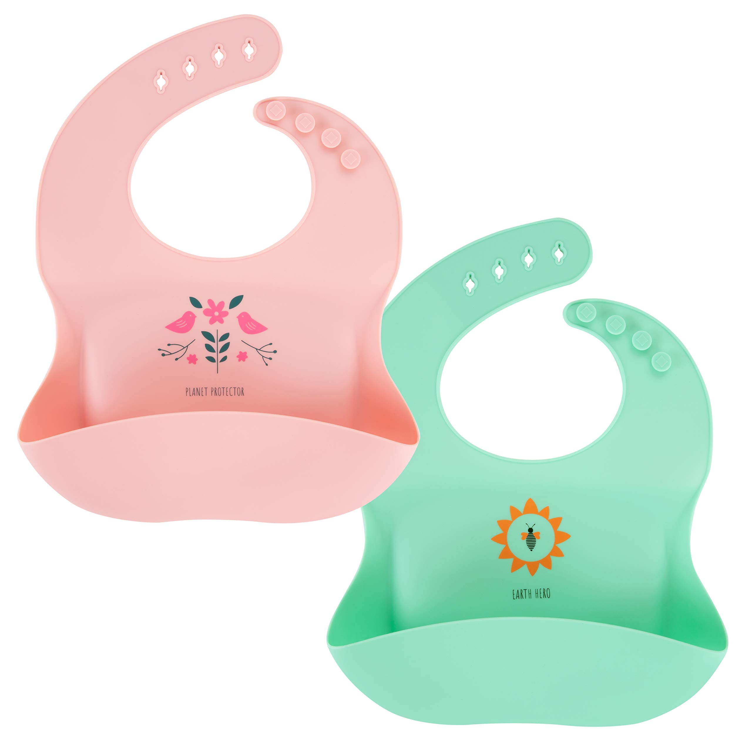 Elk and Friends Silicone Baby Bibs | Waterproof | Unique Eco Designs