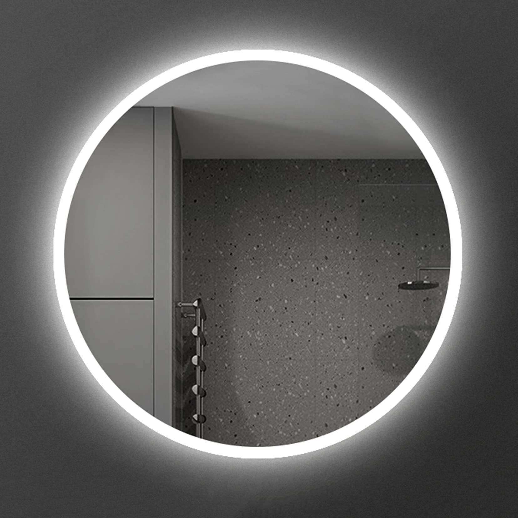 Miroir de salle de bain LED 60 cm pour éliminer les ombres au maquillage