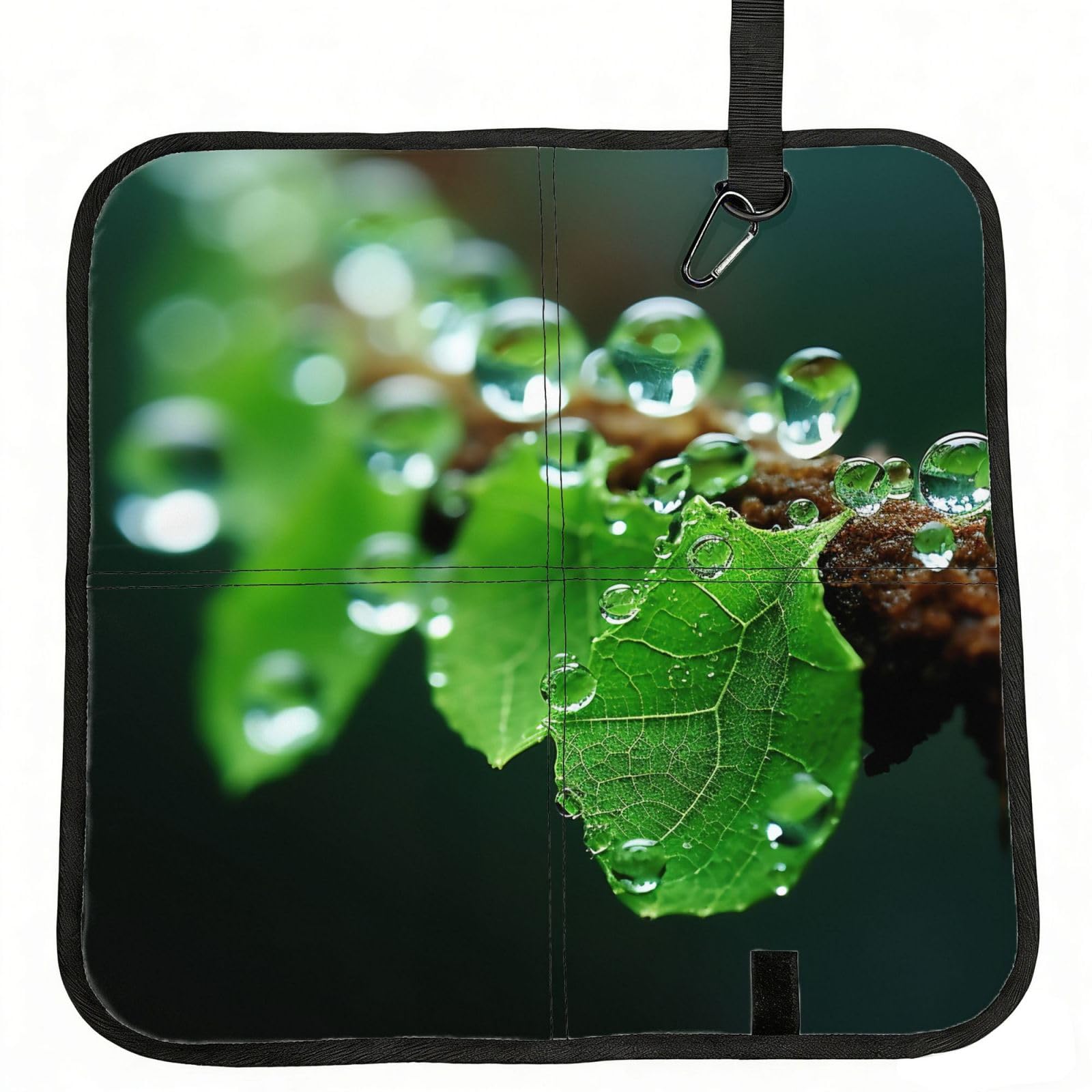 YGLHBDPBF Leaf Hammock Print Camping seat cushion,Foldable Sitting Pads,Save Backpack Space for Hiking