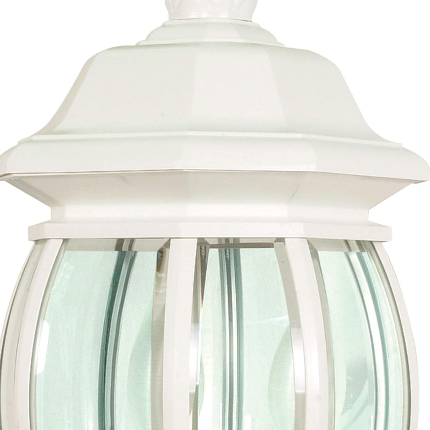 Nuvo Lighting 60/888 Traditional Three Light Outdoor Wall Mount from Central Park collection in White finish