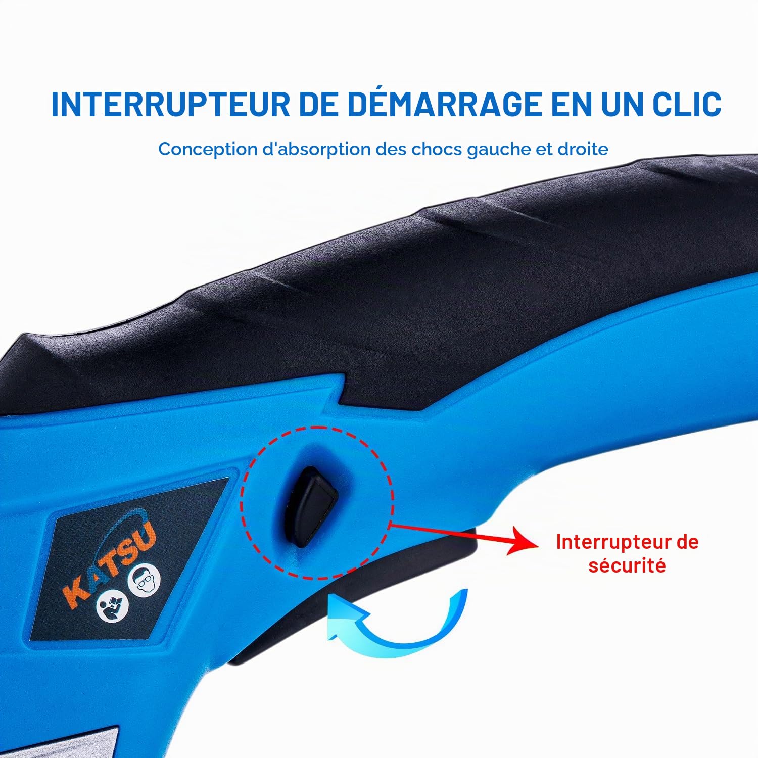 KATSU Tools Ciseaux à Tissu électriques 3,6V Ciseaux à Main en Tissu Coupe-tissu sans Fil avec 2 Têtes de Coupe en Alliage d'Acier pour Papier Cuir Artisanat Tapis