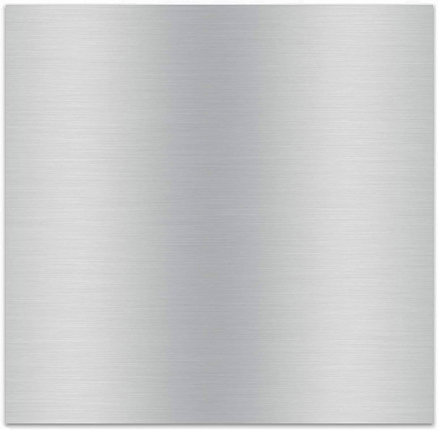 6061 T651 Aluminum Sheet Metal 12 x 12 x 1/8 (0.125") Inch Thickness Rectangle Metal Plate Covered with Protective Film, 3mm Aluminum Sheet Plate Flat Stock, Finely Polished and Deburred