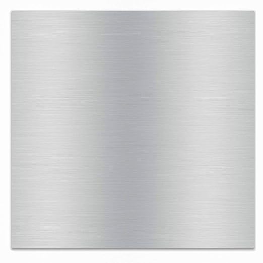 6061 T651 Aluminum Sheet Metal 12 x 12 x 1/8 (0.125") Inch Thickness Rectangle Metal Plate Covered with Protective Film, 3mm Aluminum Sheet Plate Flat Stock, Finely Polished and Deburred