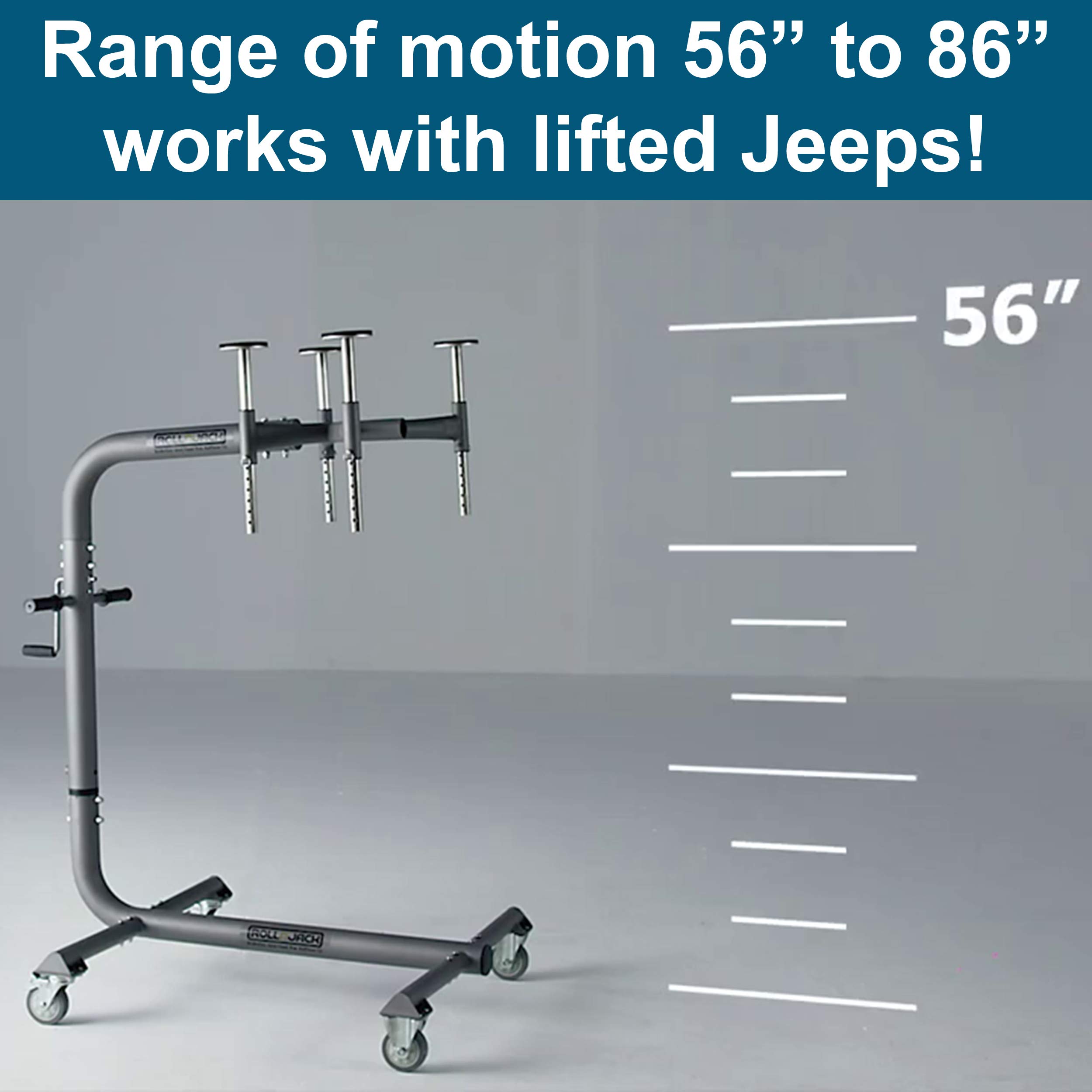 RollnJack Hard Top Removal Lift for Jeeps 2007 to Present Jeeps (JK