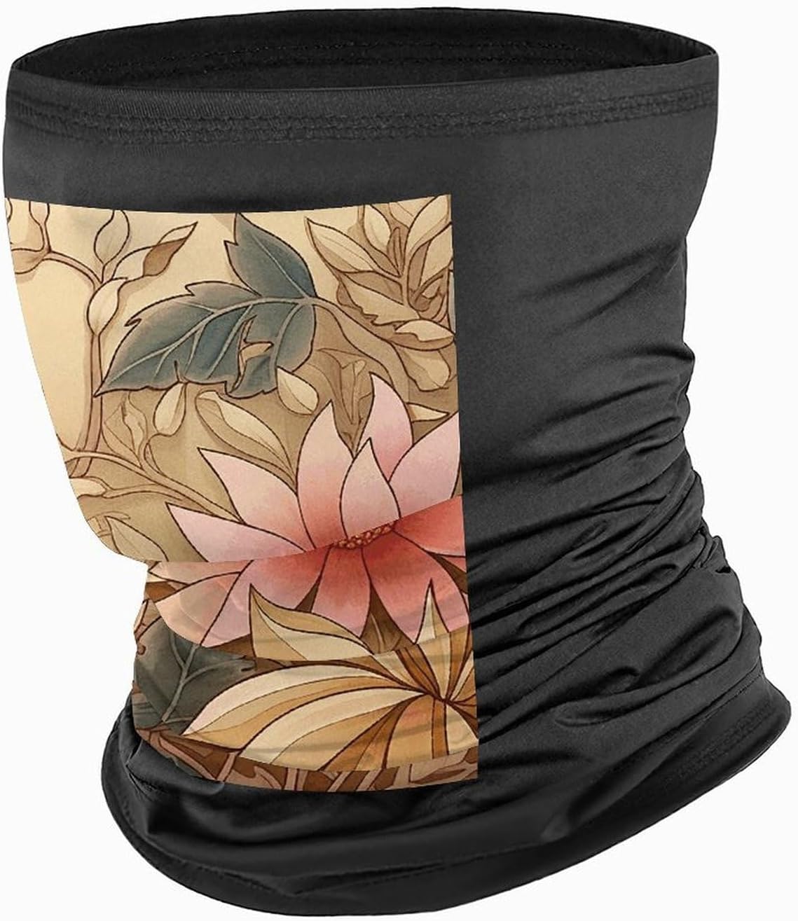 Art Style Flowers Neck Gaiter Face Mask UV Protection for Men Women, Breathable Quick Dry Face Cover Bandana Outdoor Sports Balaclava Wind-Proof for Hiking Skiing Motorcycle Cycling