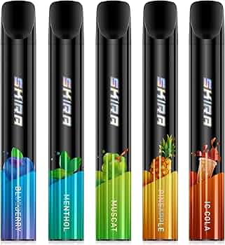 Amazon | 電子タバコ 使い捨て シーシャ 5風味セット 持ち運び VAPE