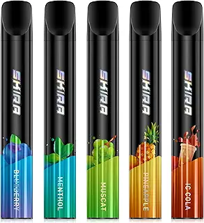 電子タバコ 使い捨て シーシャ 5風味セット 持ち運び VAPE ベイプ ポケットシーシャ 爆煙 水蒸気たばこ 禁煙パイポ 大容量 7500回吸引可能 ニコチンなし タールなし SKIRA