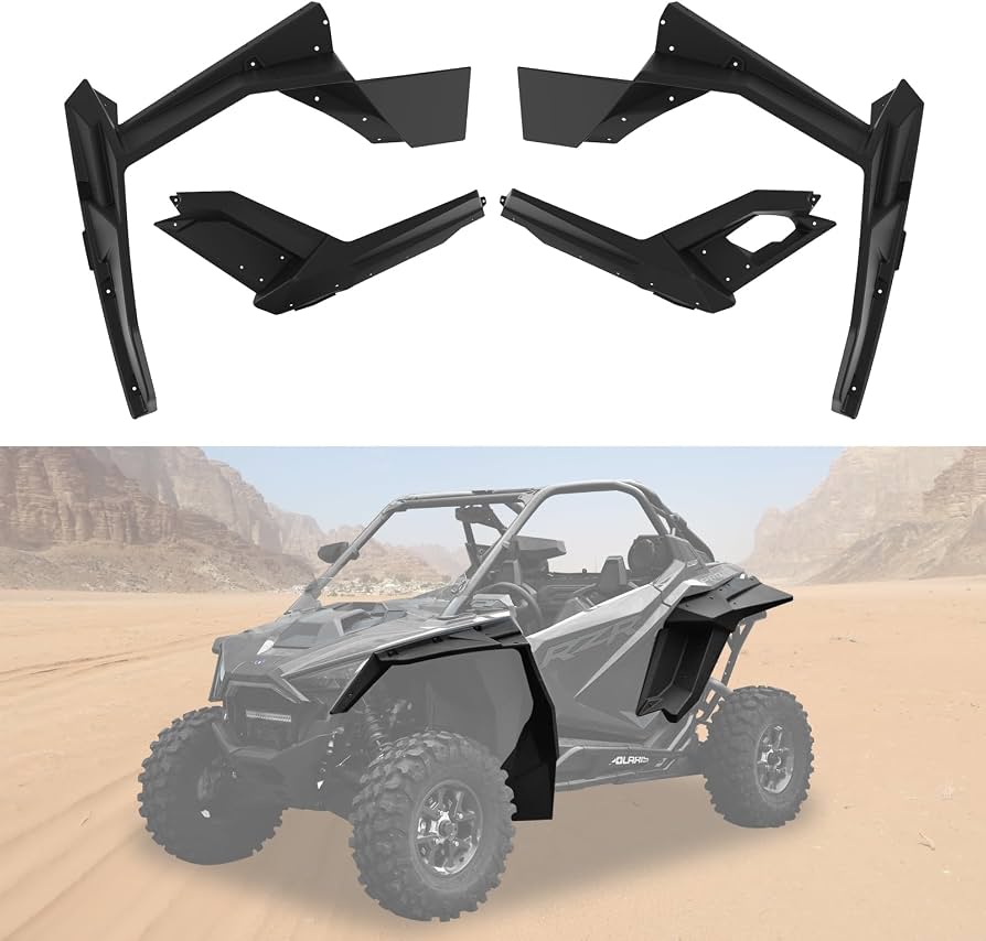 Rzr Pro Xp Plastics Full Set Mud Flaps / Fender Flares For 2020-2025 ...