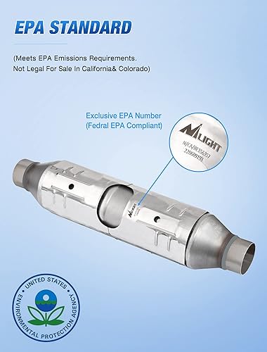 Vista 191 de Nilight Catalizador para Hyundai Accent 2012-2017/Hyundai Veloster 2012-2017/Kia Rio 2012-2014/Kia Soul 2012 2013 2014 2015 2016 (estándar EPA)